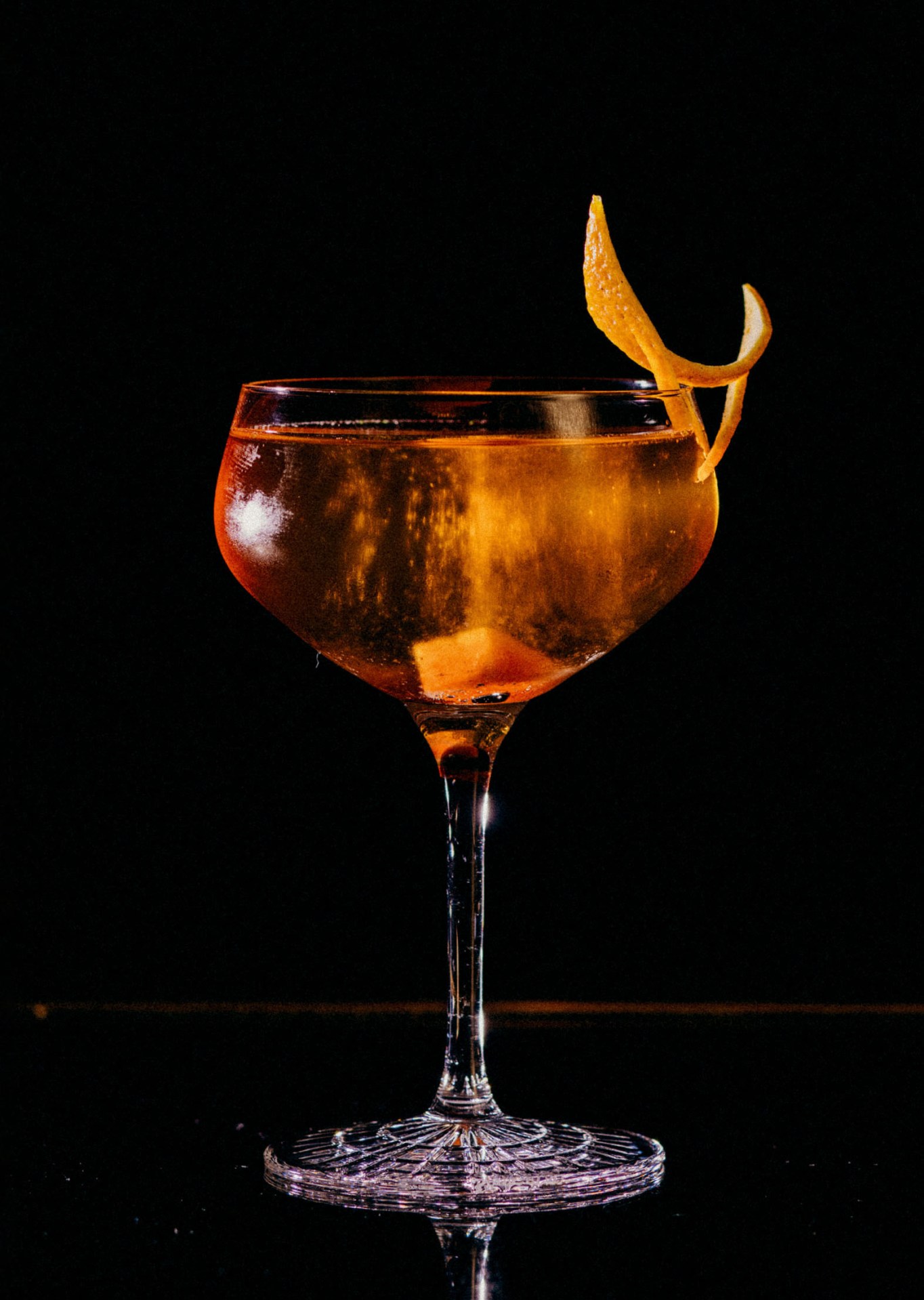 Recipe: 10cl Perrier-Jouët Brut 3cl Martell V.S.O.P Cognac 2cl Grand Marnier Cube of Sugar soaked with Angostura Bitters