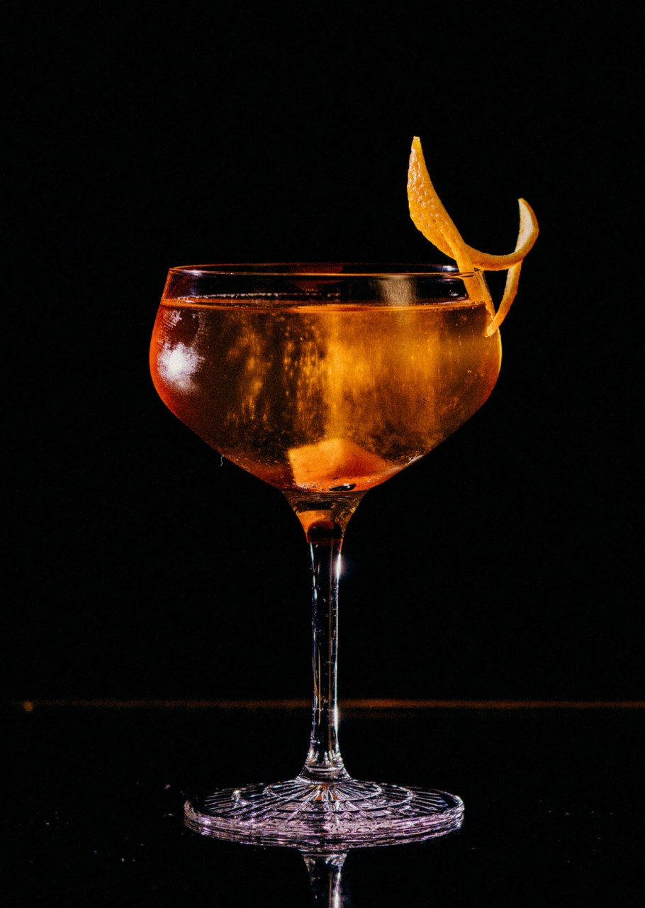 Recipe: 10cl Perrier-Jouët Brut 3cl Martell V.S.O.P Cognac 2cl Grand Marnier Cube of Sugar soaked with Angostura Bitters