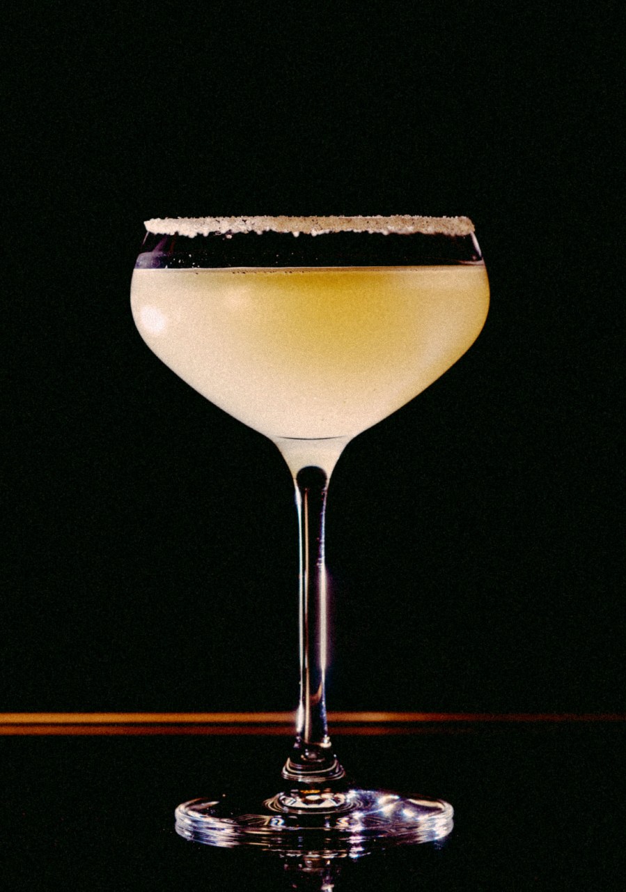 Recipe: 5cl Olmeca Altos Plata 2.5cl Cointreau 2cl Lime Juice Salt Rim