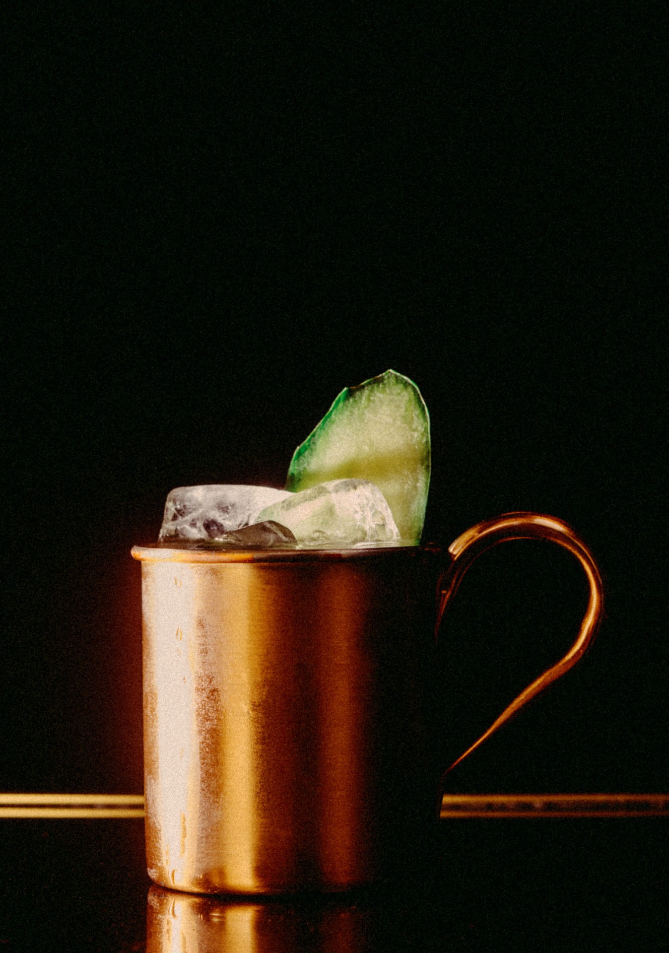 Recipe: 4cl Russian Standard Vodka 0.5cl Lime Juice Filled with Schweppes Ginger Beer Cucumber