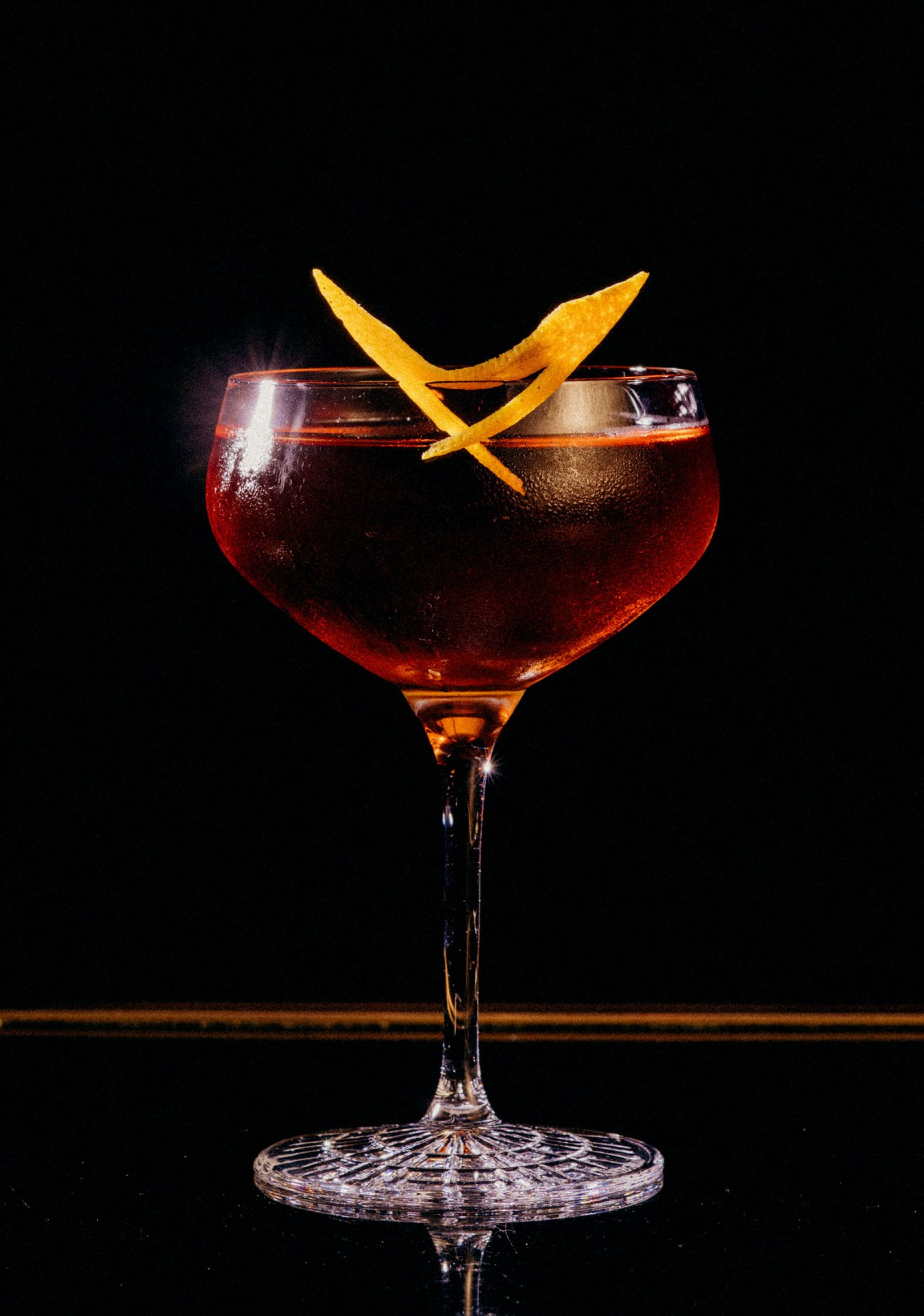 Recipe: 6cl Plymouth Gin 4cl Antica Formula 1 Dash of Fernet Branca
