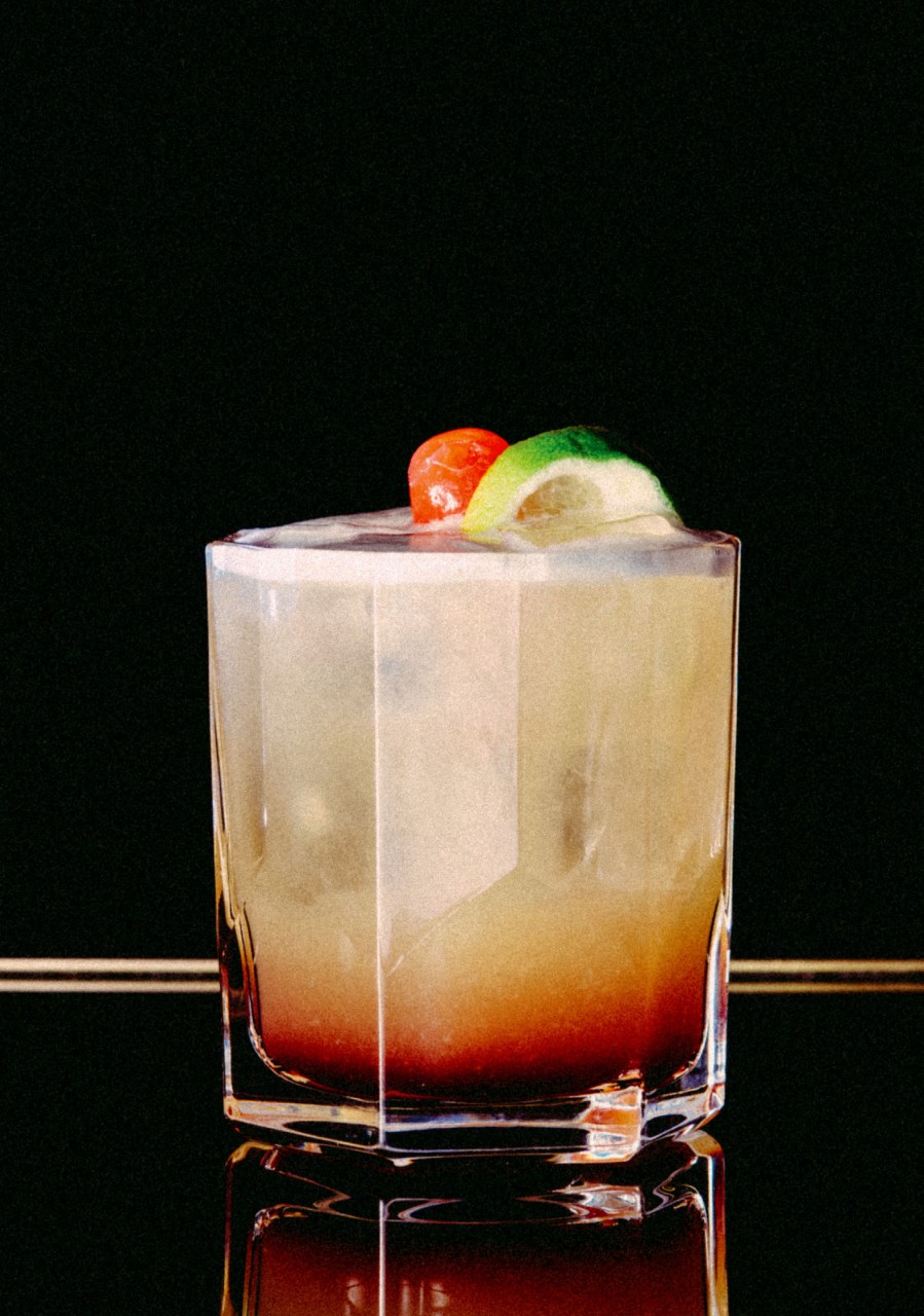 Vienna Opera Ball Cocktail: 3cl Plymouth Gin 2cl Peach Tree 1cl Chambord 3cl Pineapple Juice 1cl Rose’s Lime Juice 1cl Lime Juice